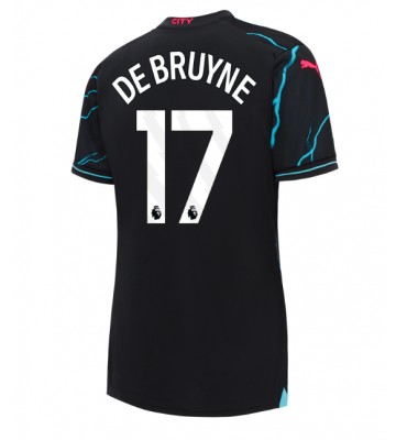 Manchester City Kevin De Bruyne #17 Tredje Tröja Kvinnor 2023-24 Kortärmad